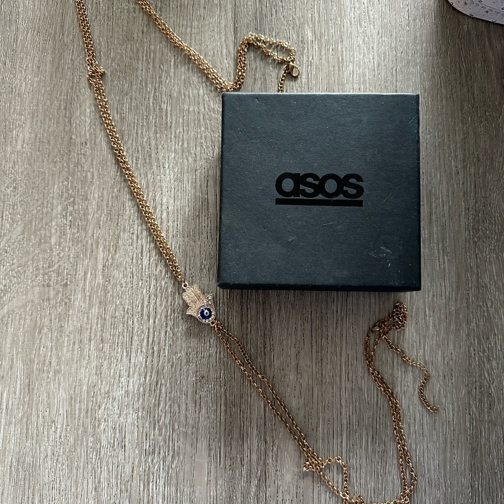 ASOS hamsa body chain